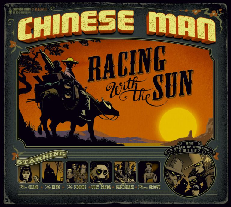 Racing with the sun chinese man