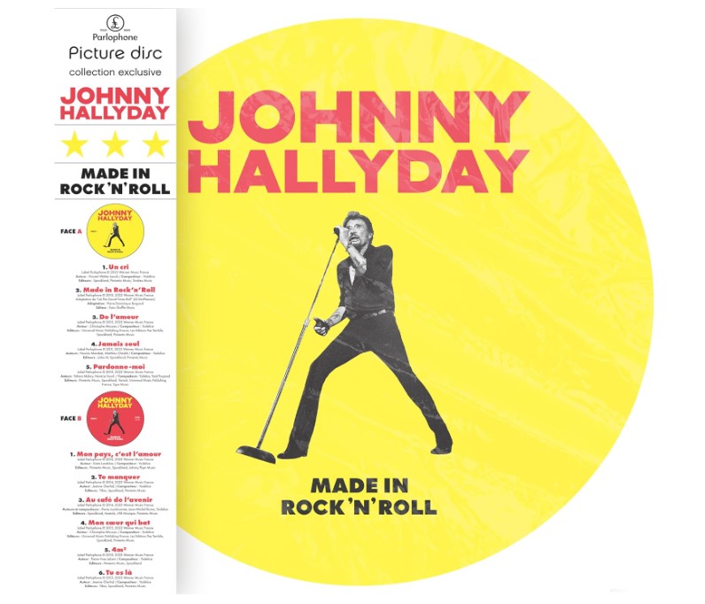 Made In Rock Roll Johnny Hallyday Picture Disc Vinyle