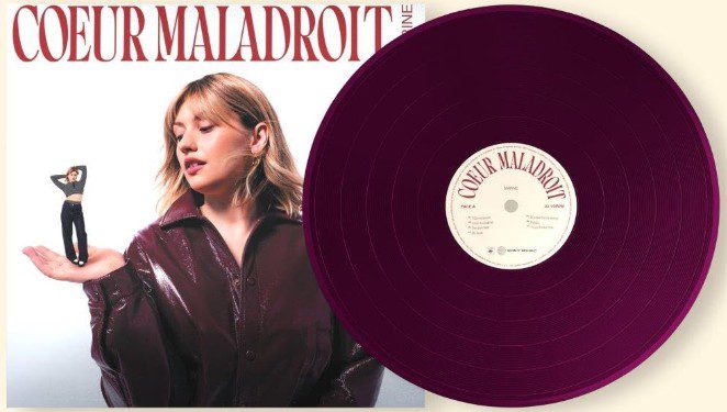Coeur maladroit vinyle marine