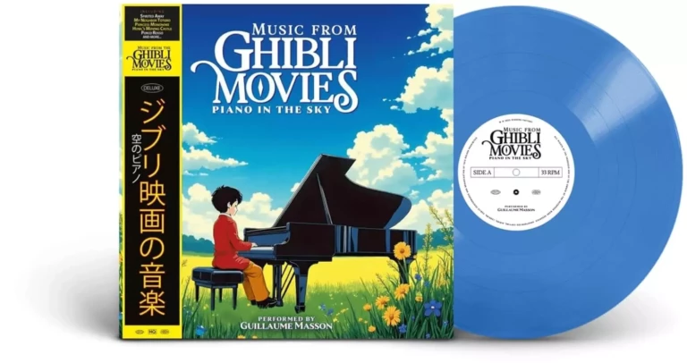 gibli musi piano vinyle bleu obi