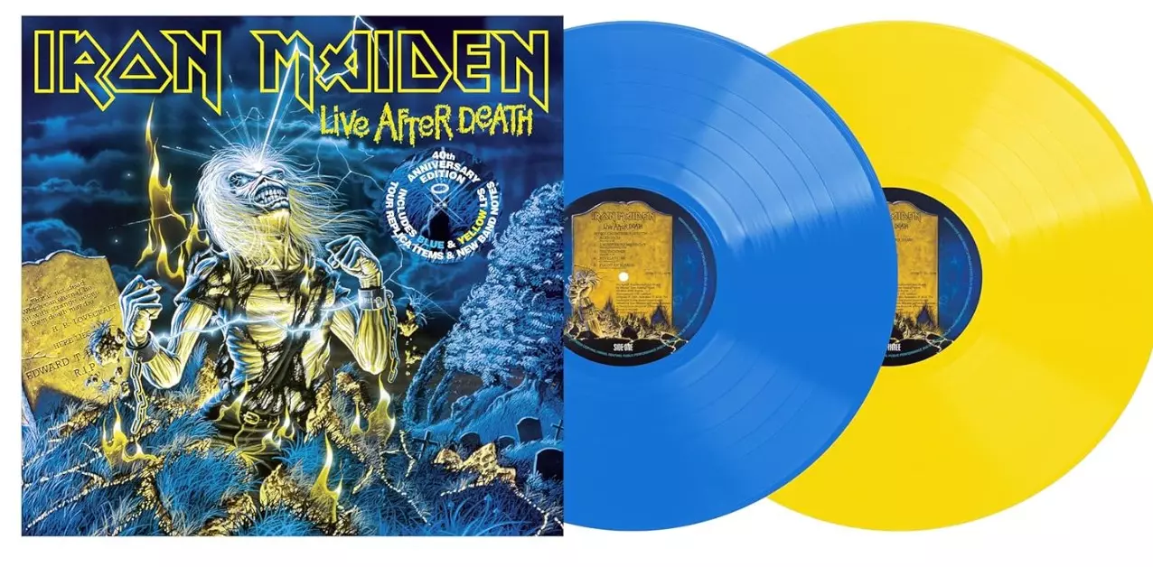 Iron maiden vinyle live after death edition limitee 40 ans