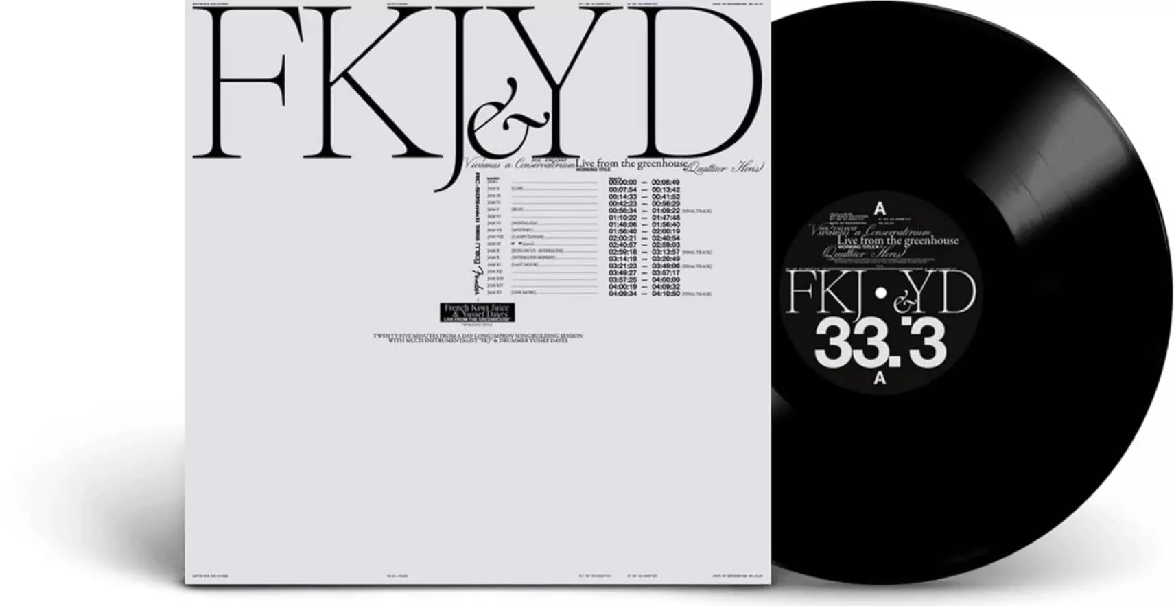 yussef dayes FKJ vinyle live greenhouse