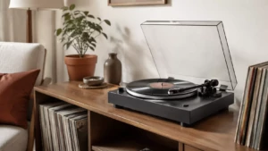 Platine vinyle moderne pour débuter une collection